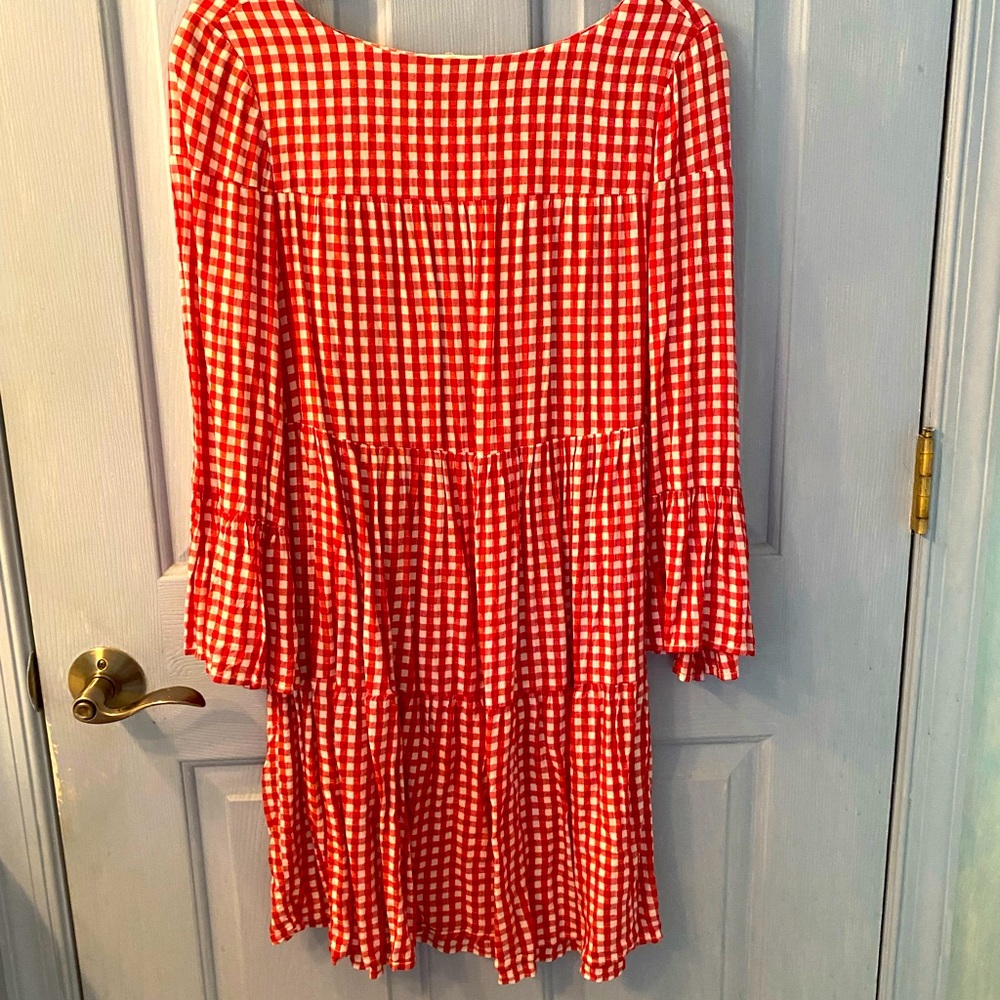Beach.lunch.lounge gingham dress
